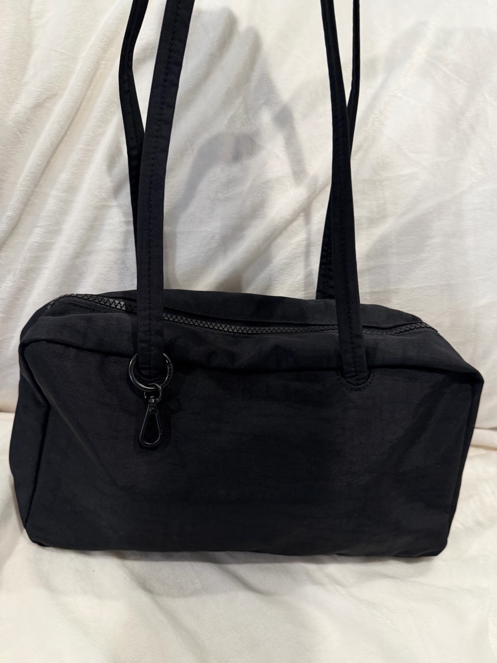 BAGGU Nylon Bowler Bag in Black